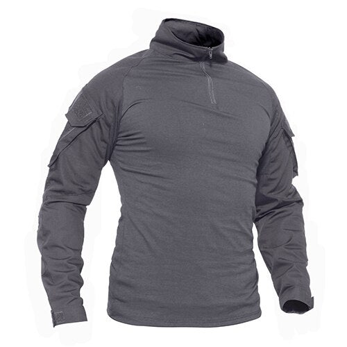 T-shirts Men Camouflage Tactical Combat T-shirts Long Sleeve Military Army tshirts Multicam Airsoft Paintball Top Tees